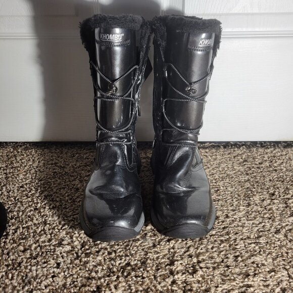 Khombu Winter Boot-Black-Women's 5M‎ - Picture 3 of 7